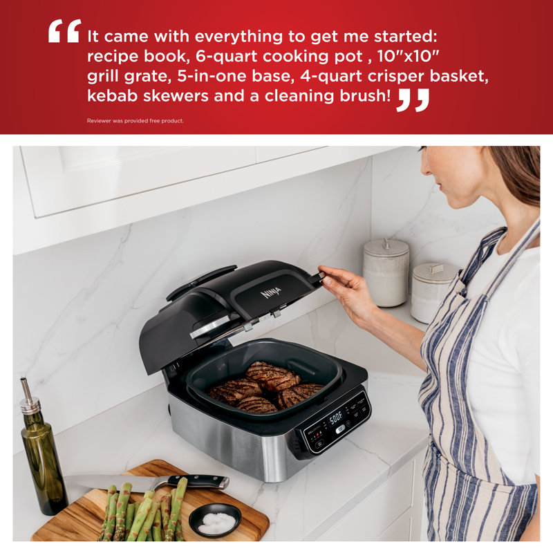 Ninja Foodi 5in1 Indoor Grill with 4Quart Air Fryer & Reviews Wayfair